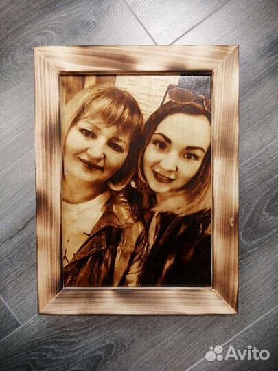 Выжигание картин на дереве по фото