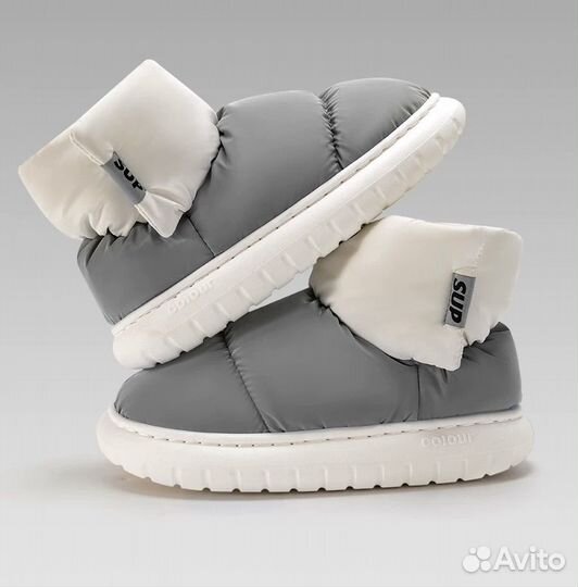 Угги дутики на меху унисекс сапоги обувь