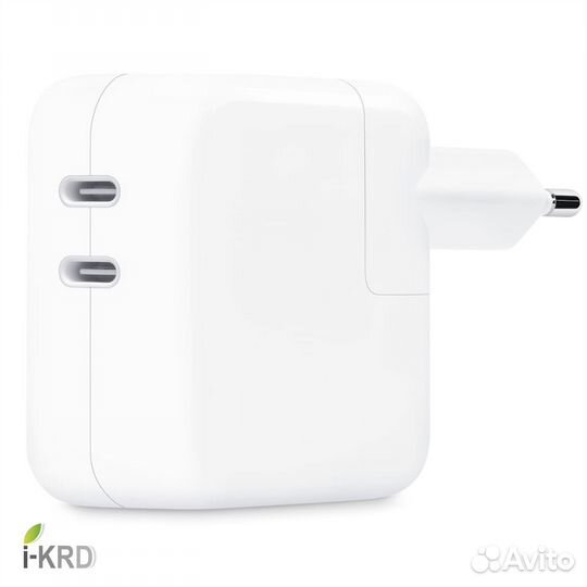 Зарядка Apple 35W Dual USB-C (Новый, Рус)