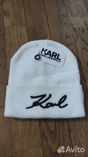 Шапка Karl Lagerfeld новая (бежевая)