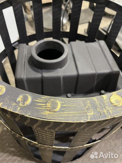 Чугунная печь для бани Березка Воевода 15 Камин