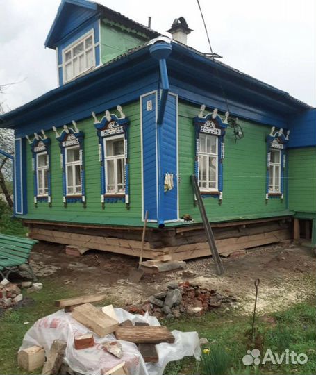 Подъем и замена венцов, ремонт фундамента