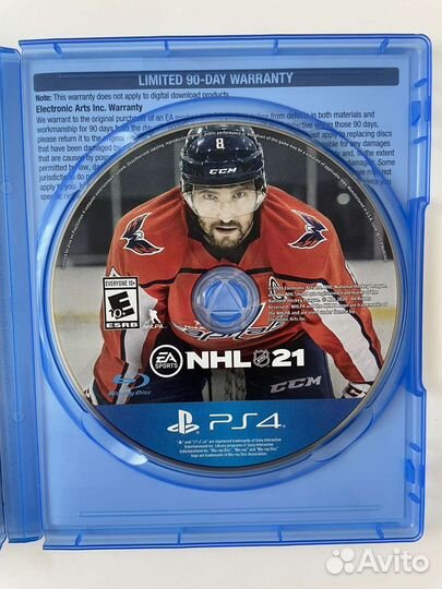 Диск на ps4 NHL 21