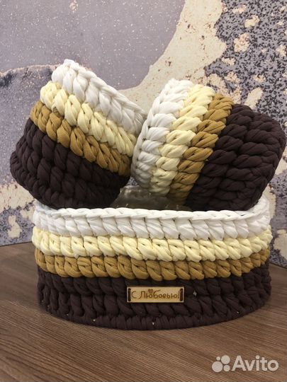 Плетеные корзинки для хранения