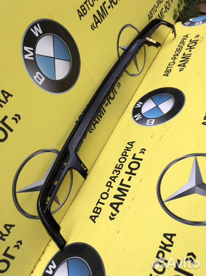 Мерседес W222 S222 AMG Юбка бампера задняя