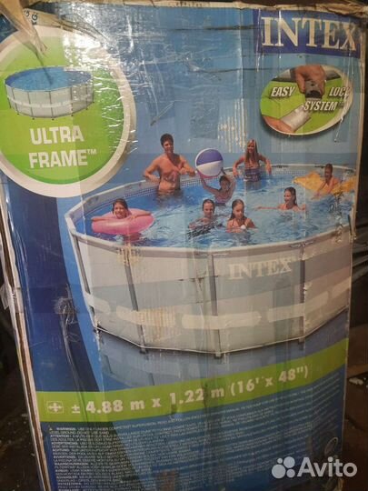 Каркасный бассейн intex бу