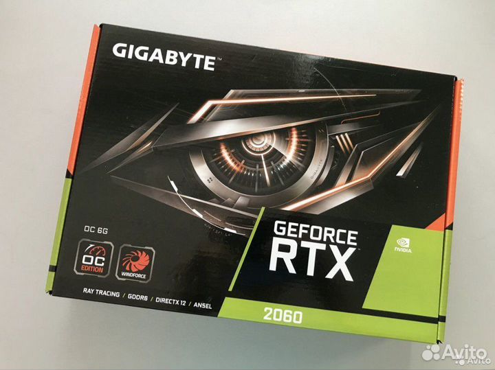 Видеокарта RTX 2060 gigabyte на гарантии