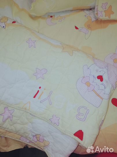 Детское постельное белье от 0 +одеяло и подушка