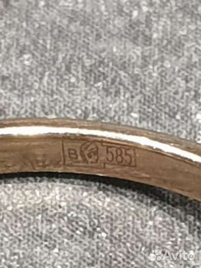 Кольцо с большим топазом