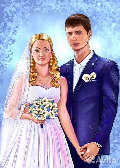 Портрет по фото. Портрет на заказ. Картина по фото