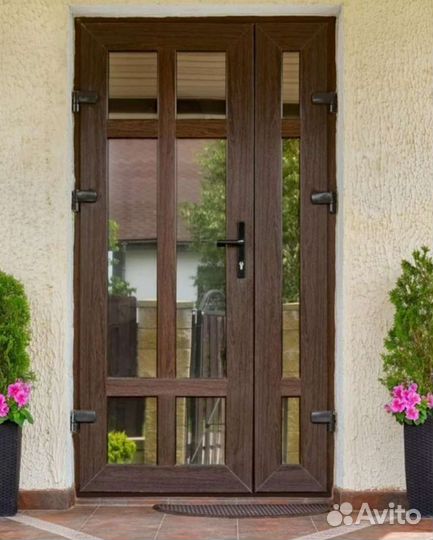 Дверь пвх штульповая в цвете