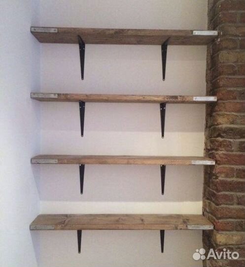 Полки из натурального дерева