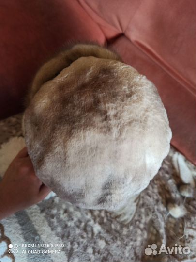 Шапка ушанка норковая женская