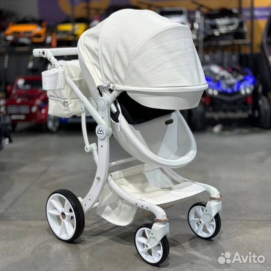 Детская коляска Luxmom 608-2 3в1 белый