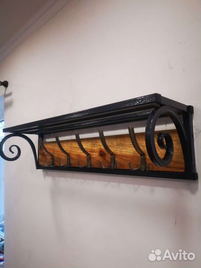 Вешалка настенная лофт интерьер