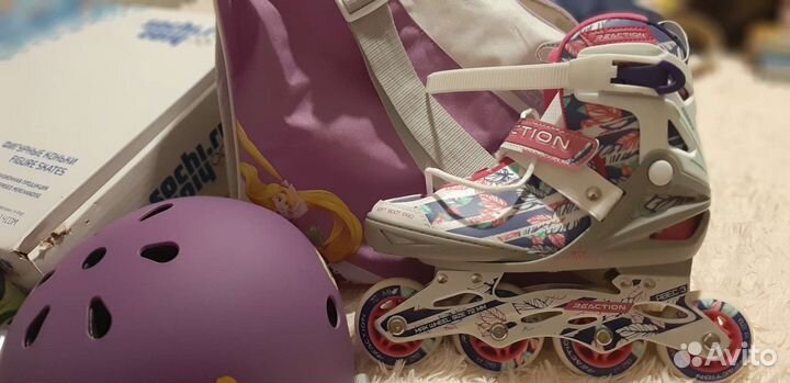 Роликовые коньки детские раздвижные