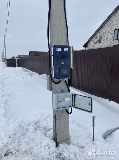 Подключение электросети на участок ижс