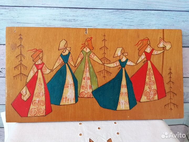 Картина на дереве СССР