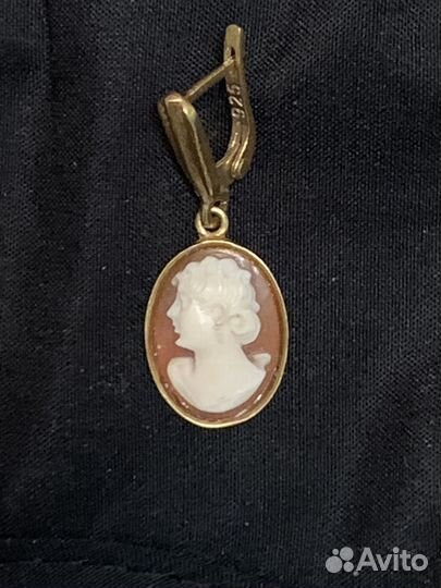 Старинные Серьги-Камеи