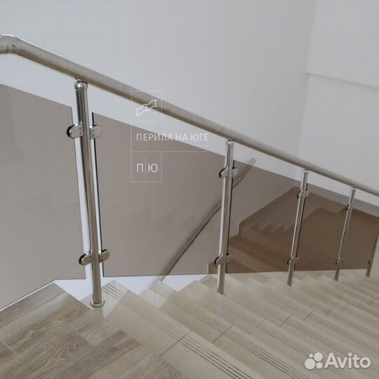 Стеклянные Перила для лестницы