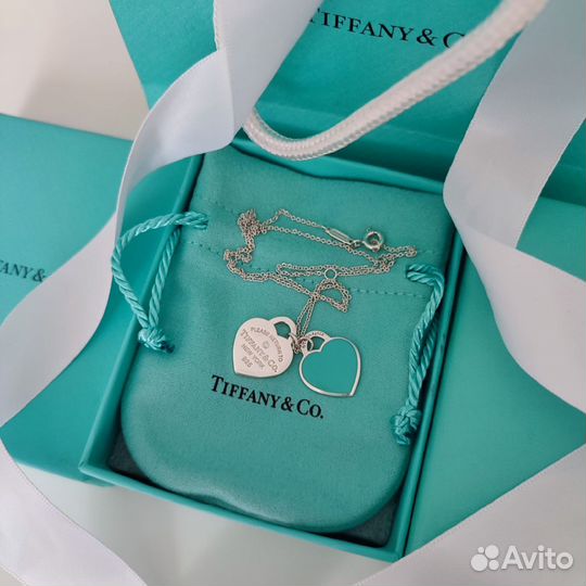 Tiffany Подвеска Сердце с бриллиантом Оригинал Нов