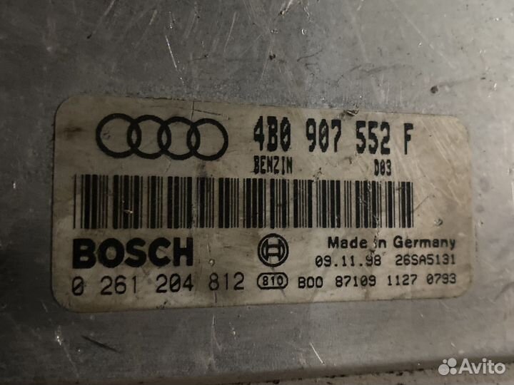 Эбу двигателем Audi A6 C5 2.4 ALF 4B0907552F