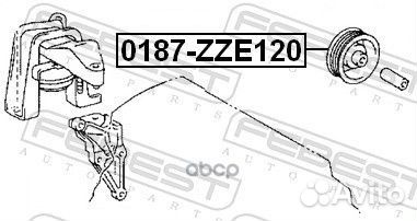 Ролик обводной toyota corolla/fielder 2000.08-2