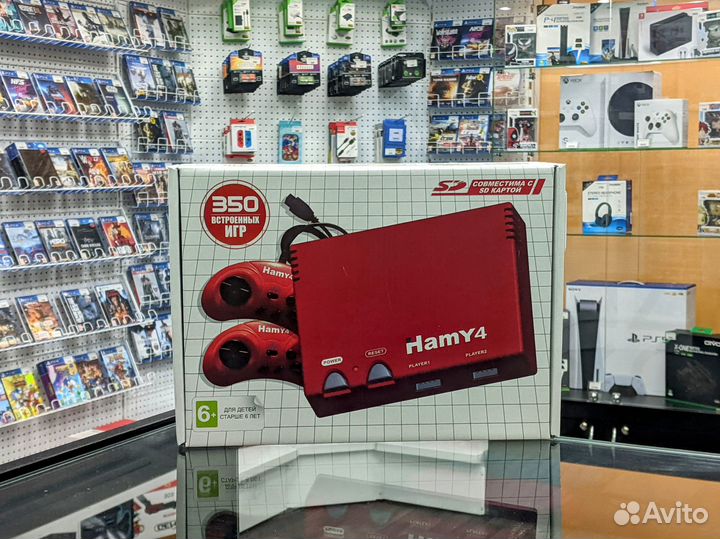 Hamy 4 (350 встроенных игр) Classic Red16 BIT