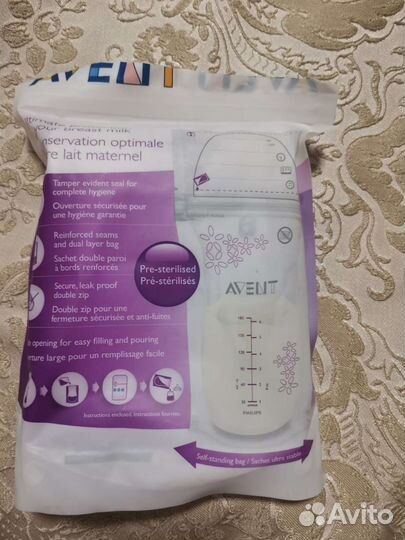 Пакеты Philips Avent для хранения грудного молока