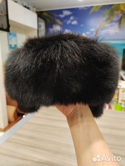 Шапка женская мех лисички