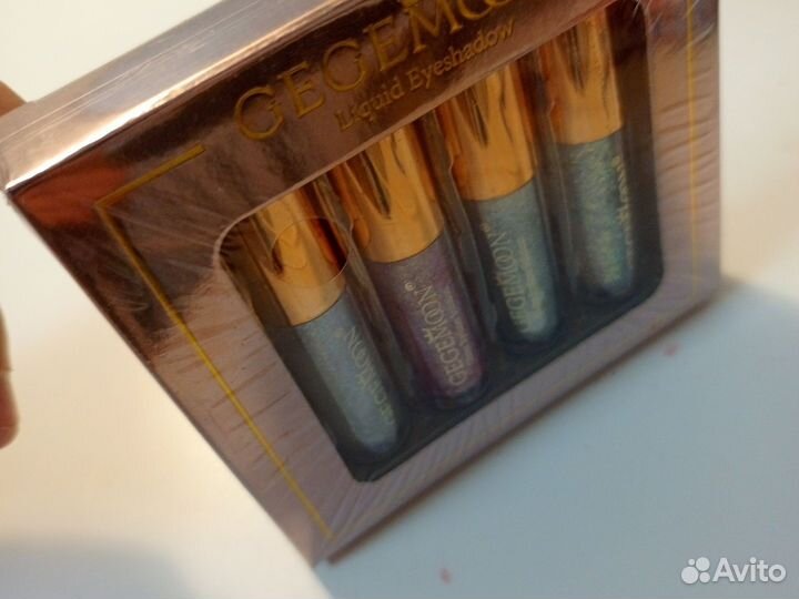 Gegemoon жидкие тени с глиттером