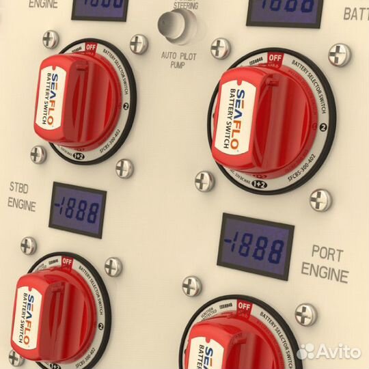 Переключатель батарей seaflo (до 32В) sfcbs-300-40