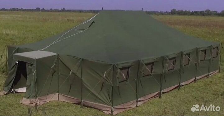 Армейская полевая палатка из пвх и брезента М-10