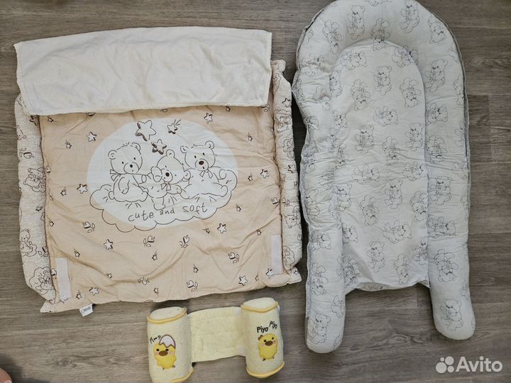 Кокон для новорожденных и пеленальный матрасик