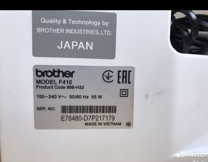Швейная машина brother f410