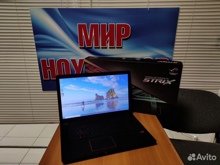 Ноутбук игровой Asus strix / i7 / GTX 1050 / 2tb
