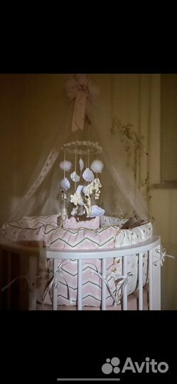 Кроватка-трансформер EVA VIP с маятником