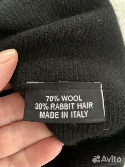 Комплект шапка и перчатки armani оригинал