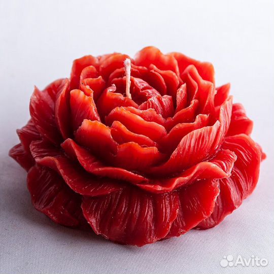 Свеча цветок, ручная работа