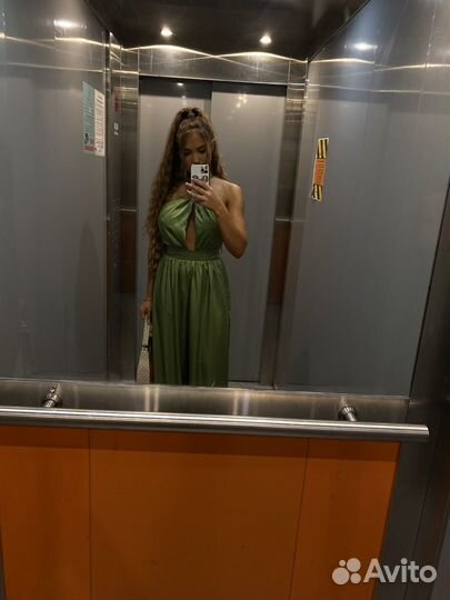 Атласный комбинезон