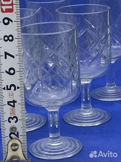 Хрустальные рюмки СССР на ножке