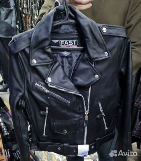 Кожаная куртка косуха мужская 52 54, кожаные штаны