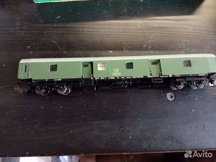 Модель багажного вагона гдр TT 1:120