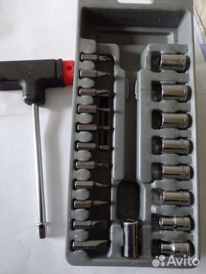 Б/У. Набор бит, сменных головок. Германия.21 предм