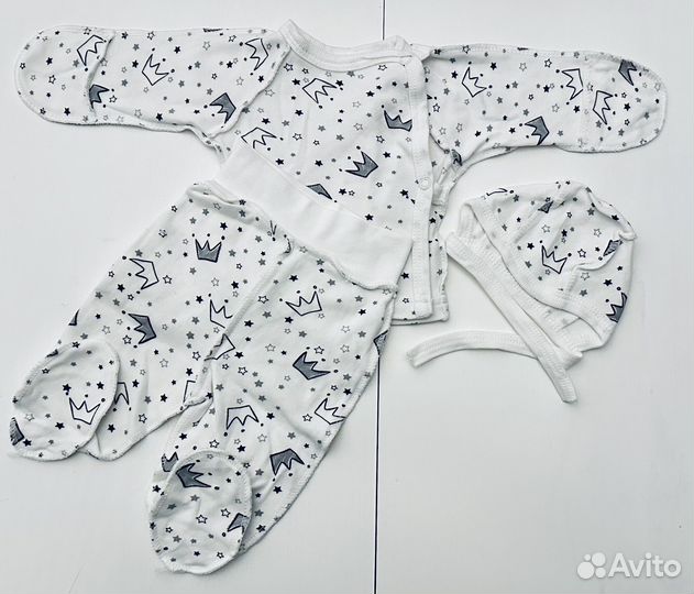 Ползунки и распашонки 56 (пакетом)