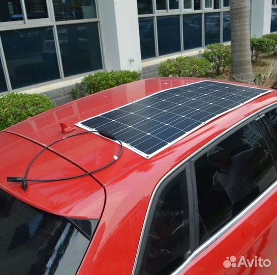 Гибкие панели 100w можно с набором для подключения