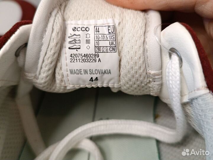 Мужские 44/43 кеды ecco soft X