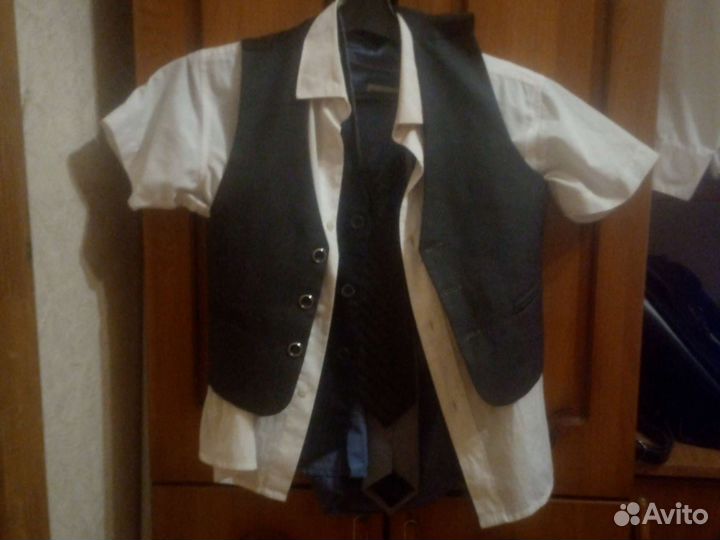 Школьный костюм для мальчика 122 128 синий