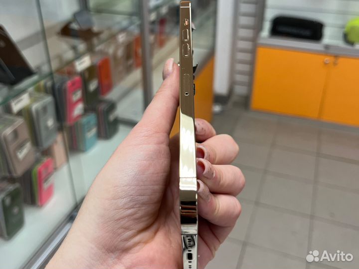 Корпус iPhone 12 pro max золото оригинал