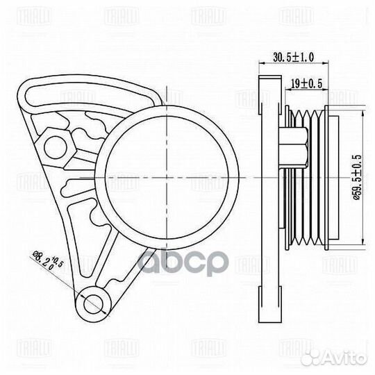 Ролик привод. ремня с натяж. мех. для а/м Audi